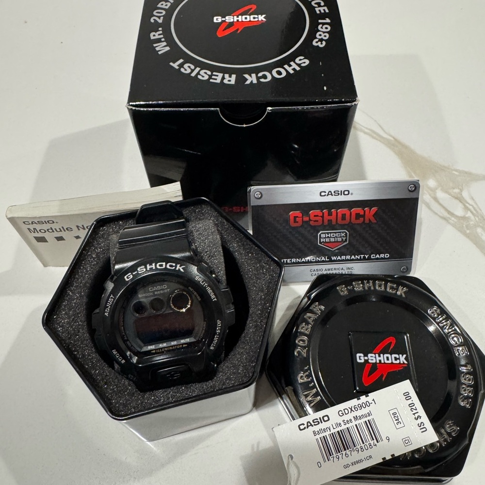 Casio G-Shock GDX-6900-1CR Black Digital Watch | Shock Resistant | Full Box